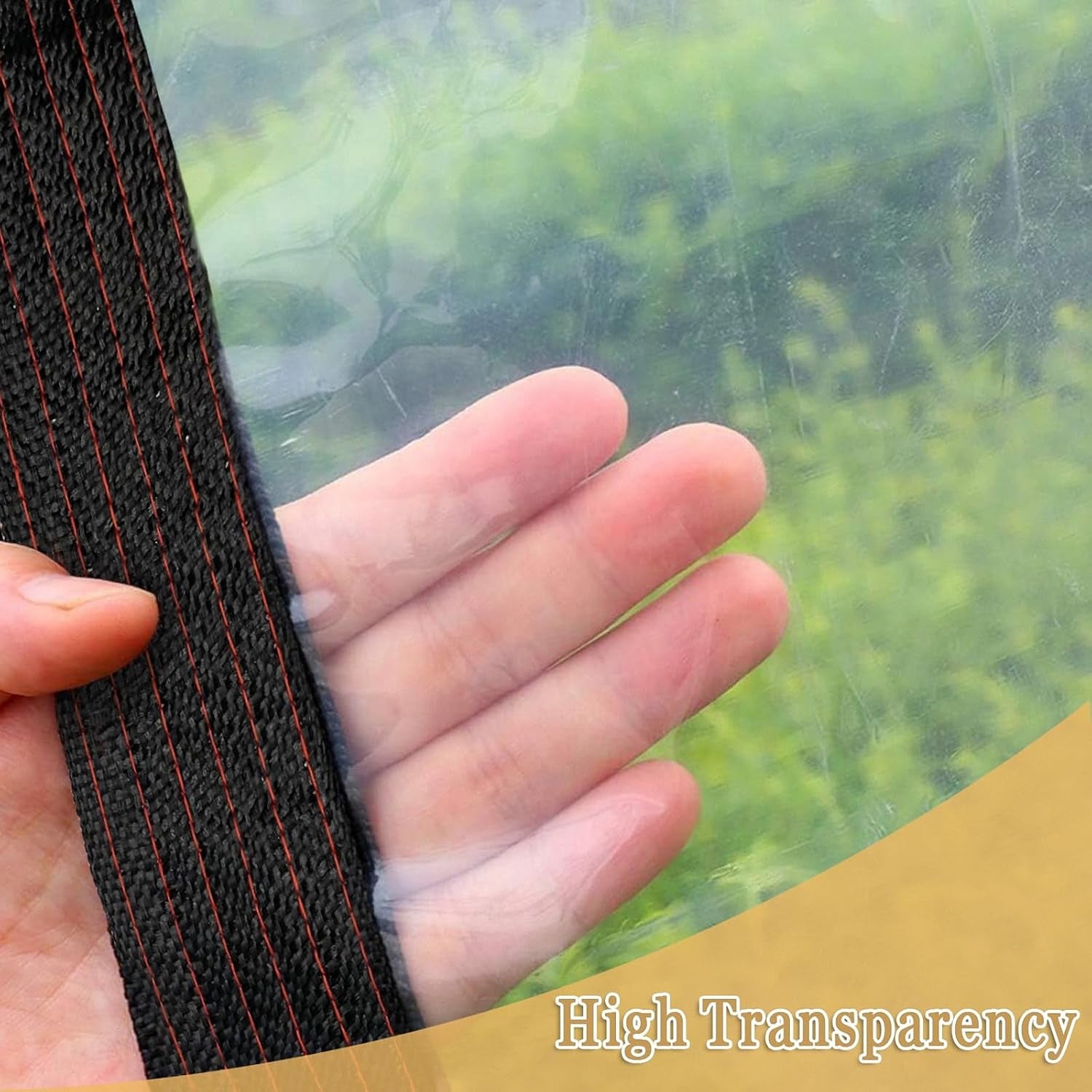 Clear Tarp Waterproof 4X6 FT - Plastic Small Tarps Heavy Duty Cover for Patio Enclosures Winter Protection for Plants Gardens Chicken Coops and Patios