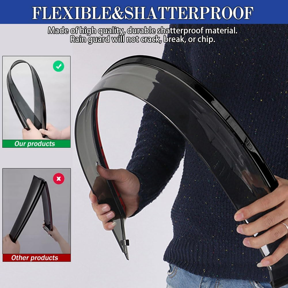 Tape-On Rain Guards for 2007-2014 Chevy Tahoe, for 2007-2014 Chevrolet Tahoe Accessories,Side Vent Visors Shades Window Deflectors for Chevrolet Tahoe