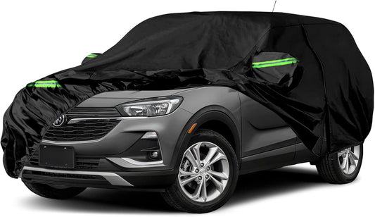 Waterproof Car Cover Replace for 2013-2025 Buick Encore, 6 Layers All Weather Car Covers with Zipper Door & Windproof Bands for Snow Rain Dust Protection