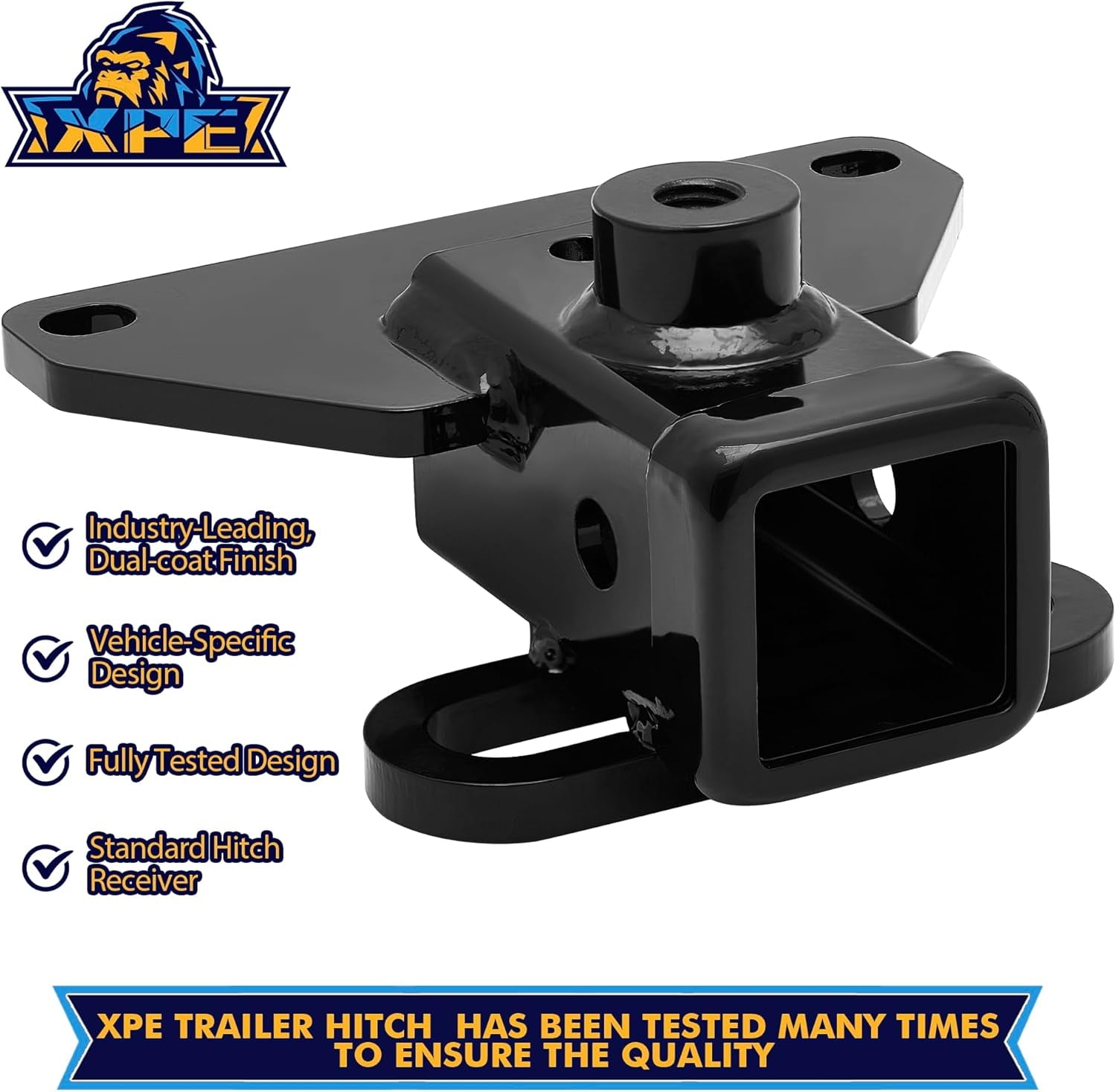 Class 3 Trailer Hitch for Jeep Gladiator Jt(2020-2023),2-Inch Hitch Receiver with Bolts,Tow Hitch with Anti-Rust Gloss Powder Coat, Black Trailer Hitch Kit for Pickup Truck Brand:  T02