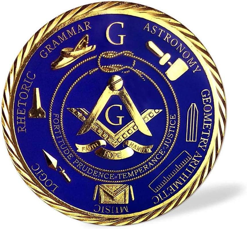 Master Mason Masonic Car Emblem Freemason Blue Lodge Auto Decal