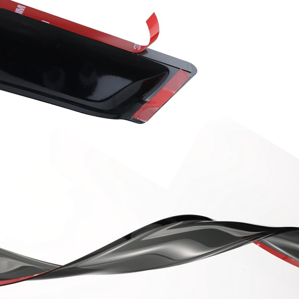 92455 Side Window Wind Vent Deflector, 2Pc Out-Channel Nice Rain Guards Set, Window Visor Fit for 96-20 Chevrolet Express/Gmc Savana 1500/2500/3500 Van,03-09 Kodiak/Topkick C4500/C5500