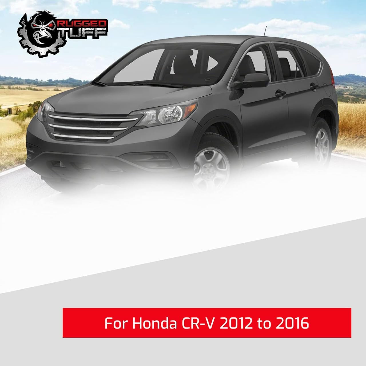 Driver Side Mirror Glass Assembly with Plastic Backing Plate (Non-Heated) Compatible with 2012-2016 Honda CRV, 2016-2020 HRV