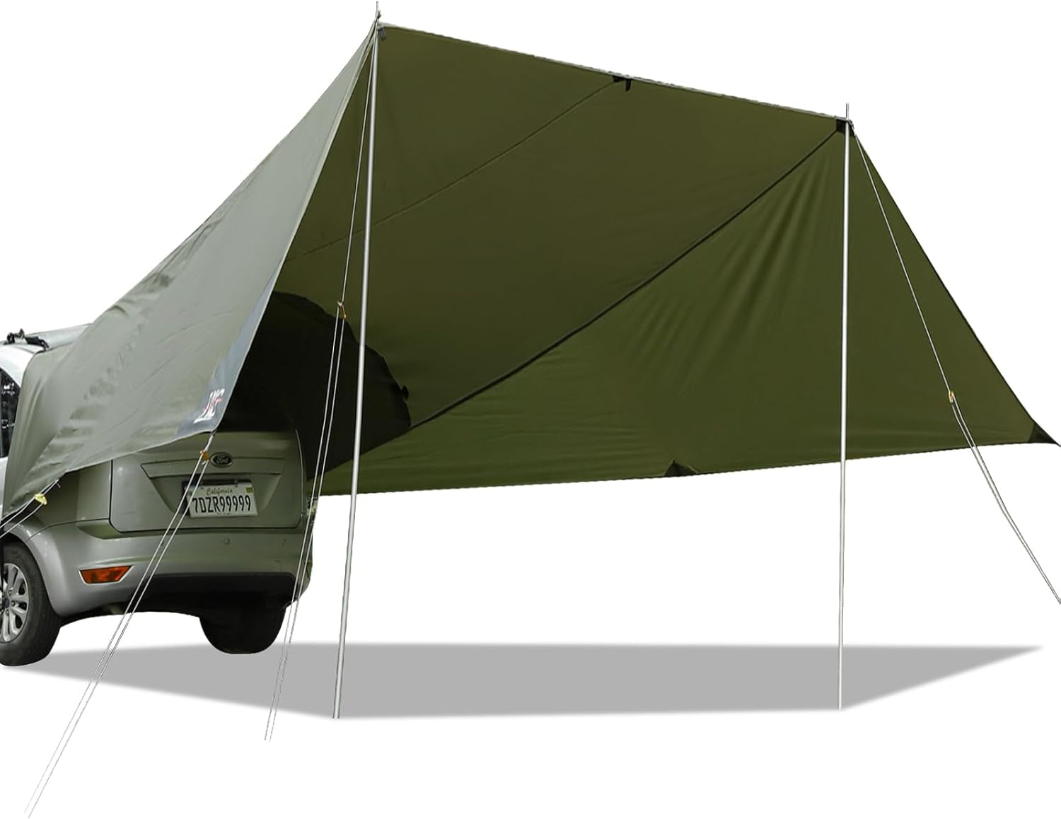 Car Awning Camping Tarp for SUV, Truck Canopy Waterproof 19 X 13.3 X 8.6 FT Tailgate Awning for Camping,Van,Mpv,Jeep