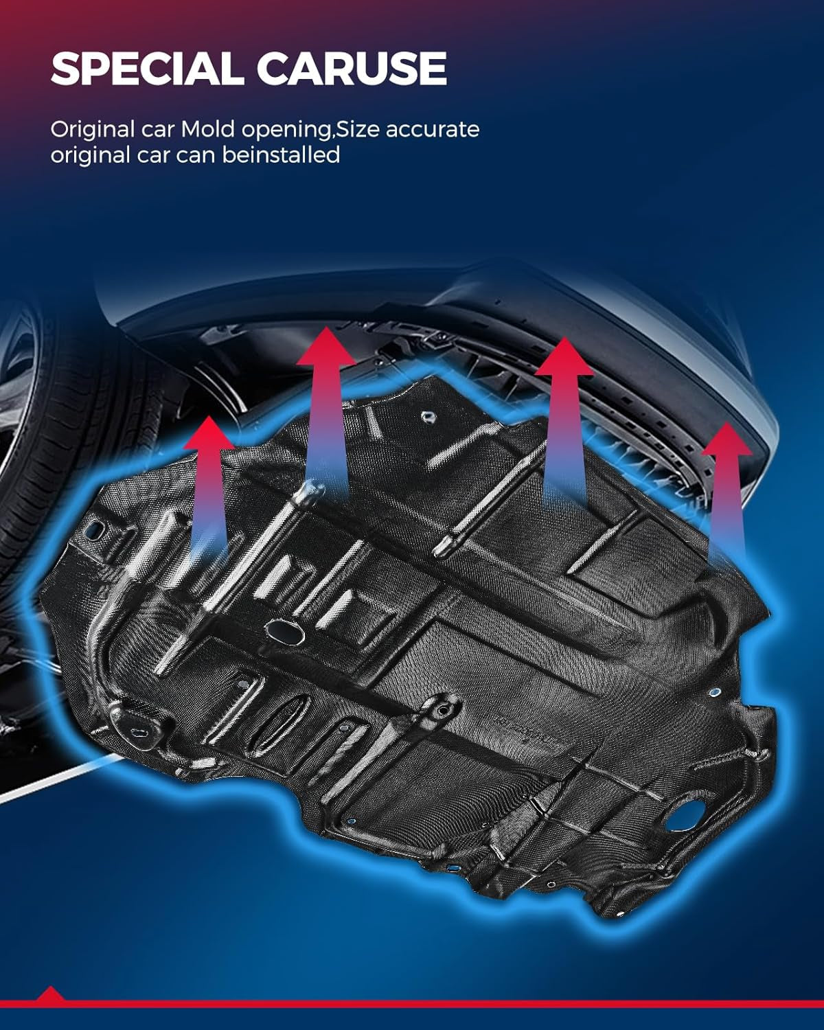 Engine Splash Shield Compatible with 2012-2014 Camry Replace# 1228177, 1228178