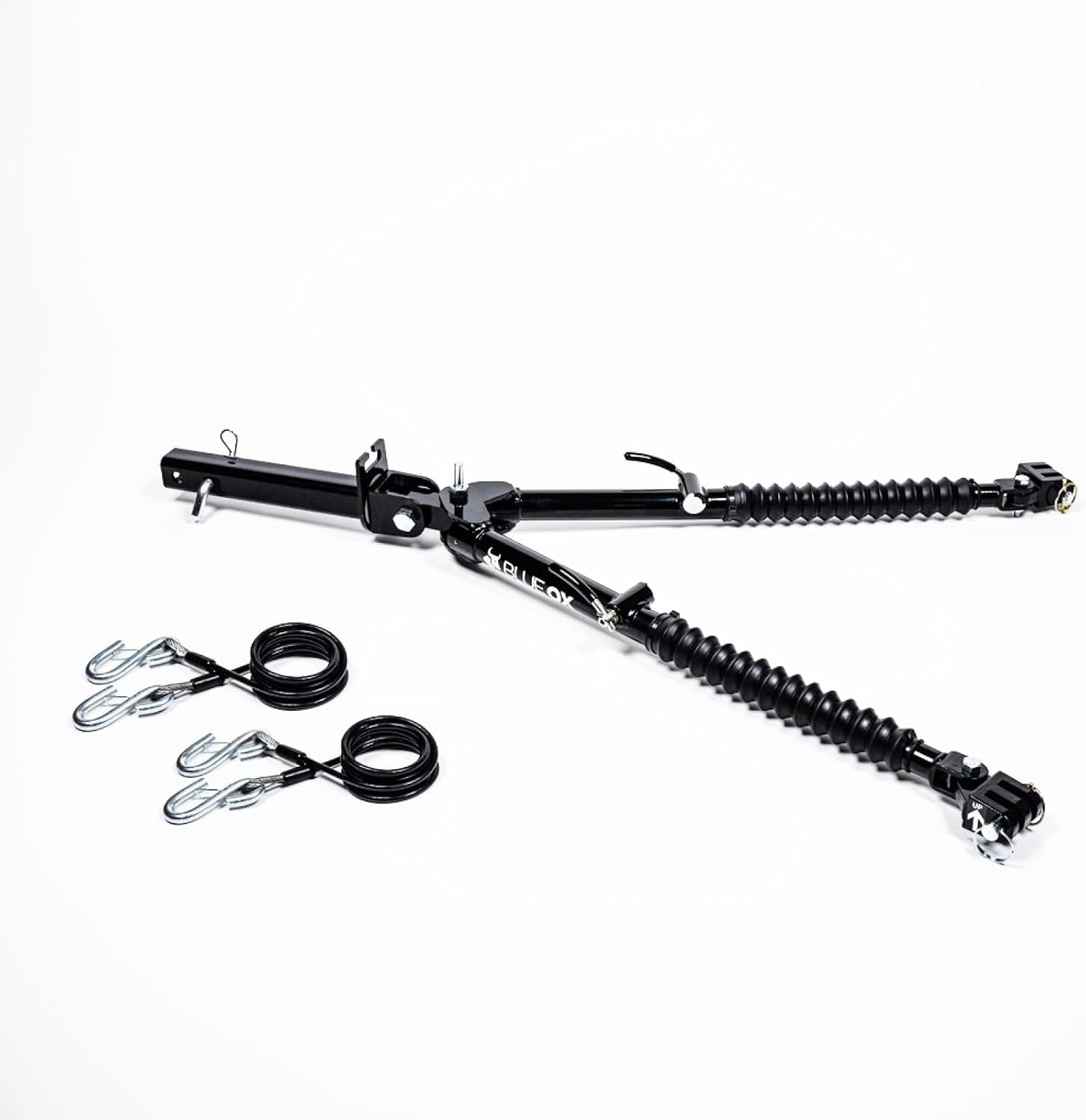 Blue Ox Alpha 2 Tow Bar & Baseplate Combo with EZ Light Wiring Harness Kit & Patriot Brake System Fits 2007 2018 Jeep Wrangler JK Decal | BX1126 BX7380 BX88206 BX8875 BX88285 BRK2022