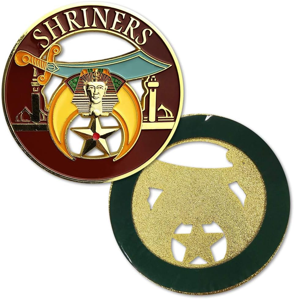 Shriner Masonic Car Emblem Mason Auto Decal