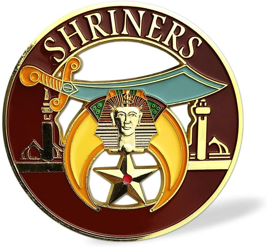 Shriner Masonic Car Emblem Mason Auto Decal