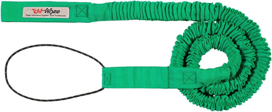 E-Bike/Adult Connect Bike Bungee Tow Rope | MTB & Cycling Stretch Pull Strap | Compatible with Any Bicycle | Ride Further (Adult Green) - Made in the USA