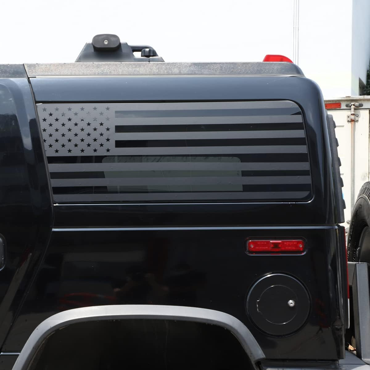 American Flag Vinyl Rear Side Window Decals Compatible with Hummer H2 2003-2009,Window Decals Precut Stickers Exterior Accessories (American Flag)