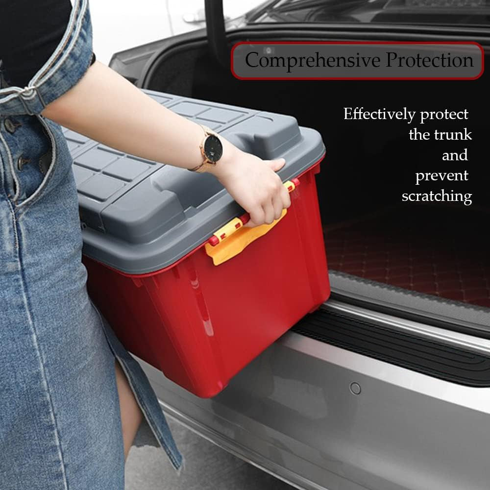 Car Rear Bumper Protector Guard, Universal Rubber Scratch-Resistant Trunk Door Sill Protector, Car Exterior Accessories Scratch-Resistant Rubber Guard Fit for Cars, Suvs