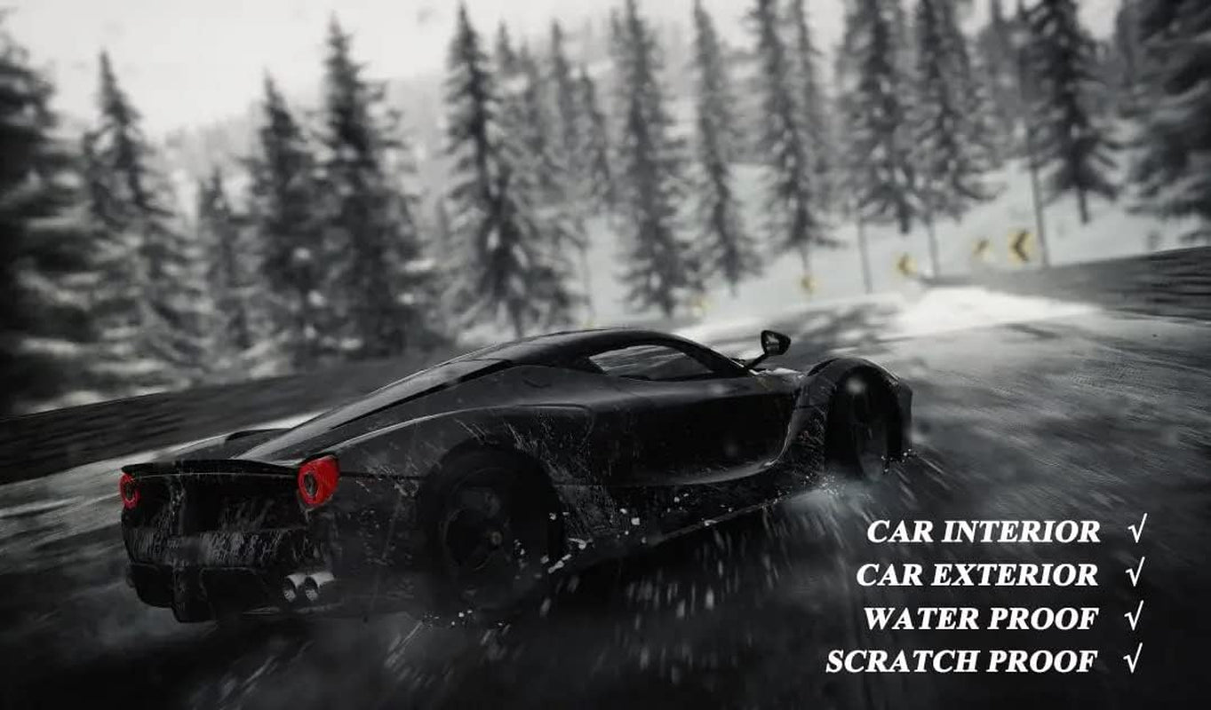 Matte Black Vinyl Wrap, Car Wrap Self Adhesive Film, Vinyl Wrap for Cars with Air Release Technology, Perfect for Cars DIY Exterior Interior Protection (1Ft X 10Ft)