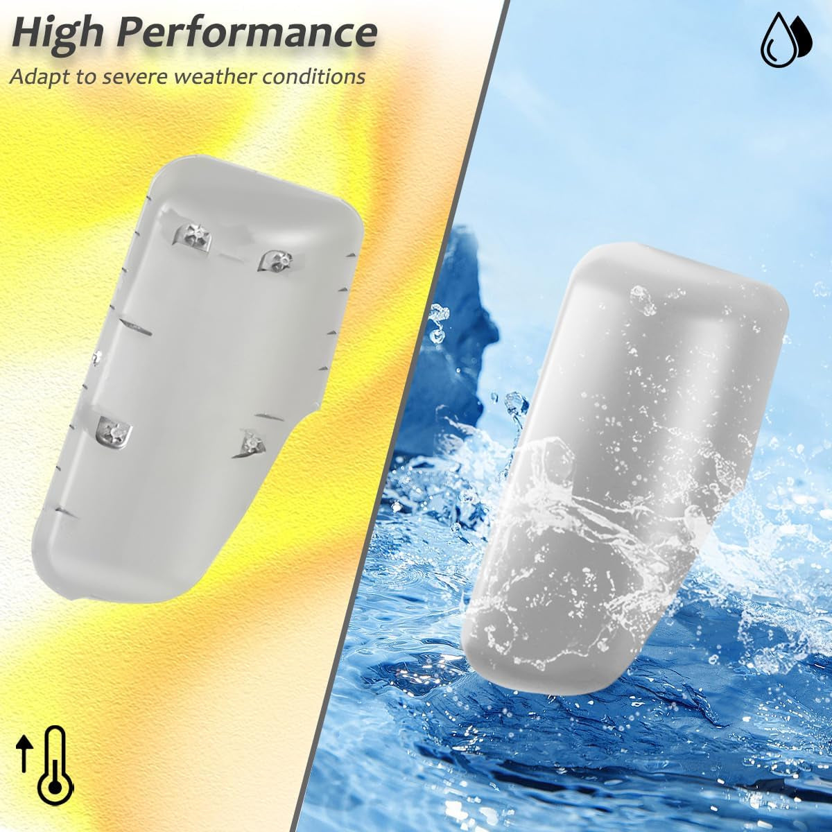 Pair of Truck Mirror Covers Chrome Housing Door Rearview Door Side Mirror Covers for 2018+ Freightliner Cascadia