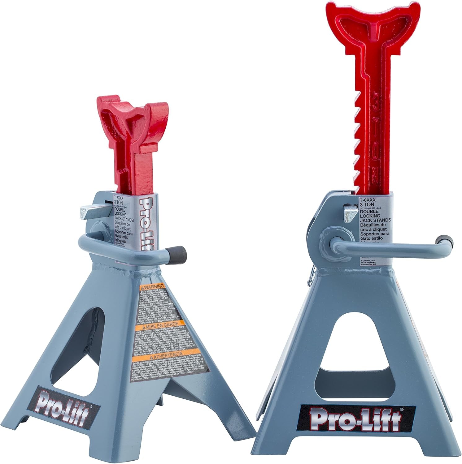 T-6903D Double Pin Jack Stands - 3 Ton