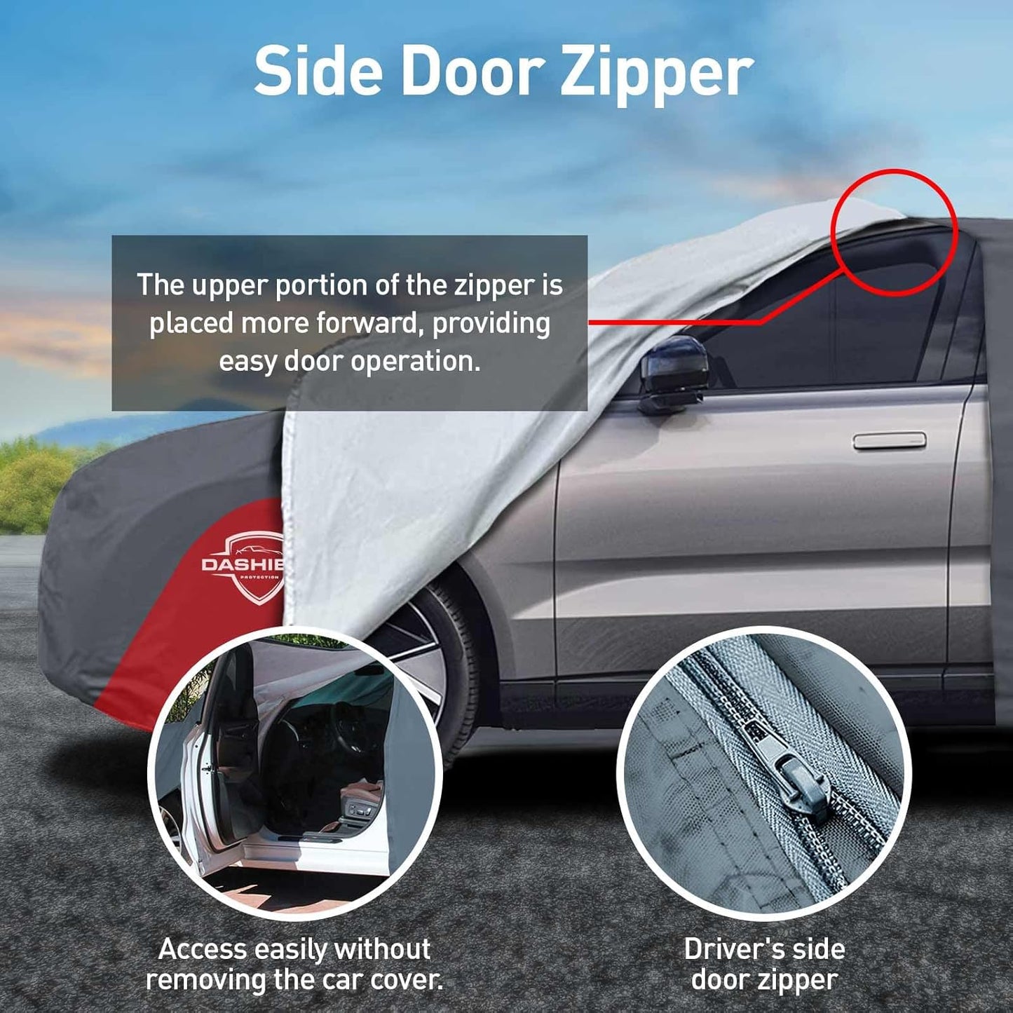 Ultimum Lite Car Cover for Ford Model a 1928-1931 Pickup 2-Door, with Zipper Breathable All Weather Protection Scratch, Dust, Sun, Snow, Rain Protection Indoor Outdoor