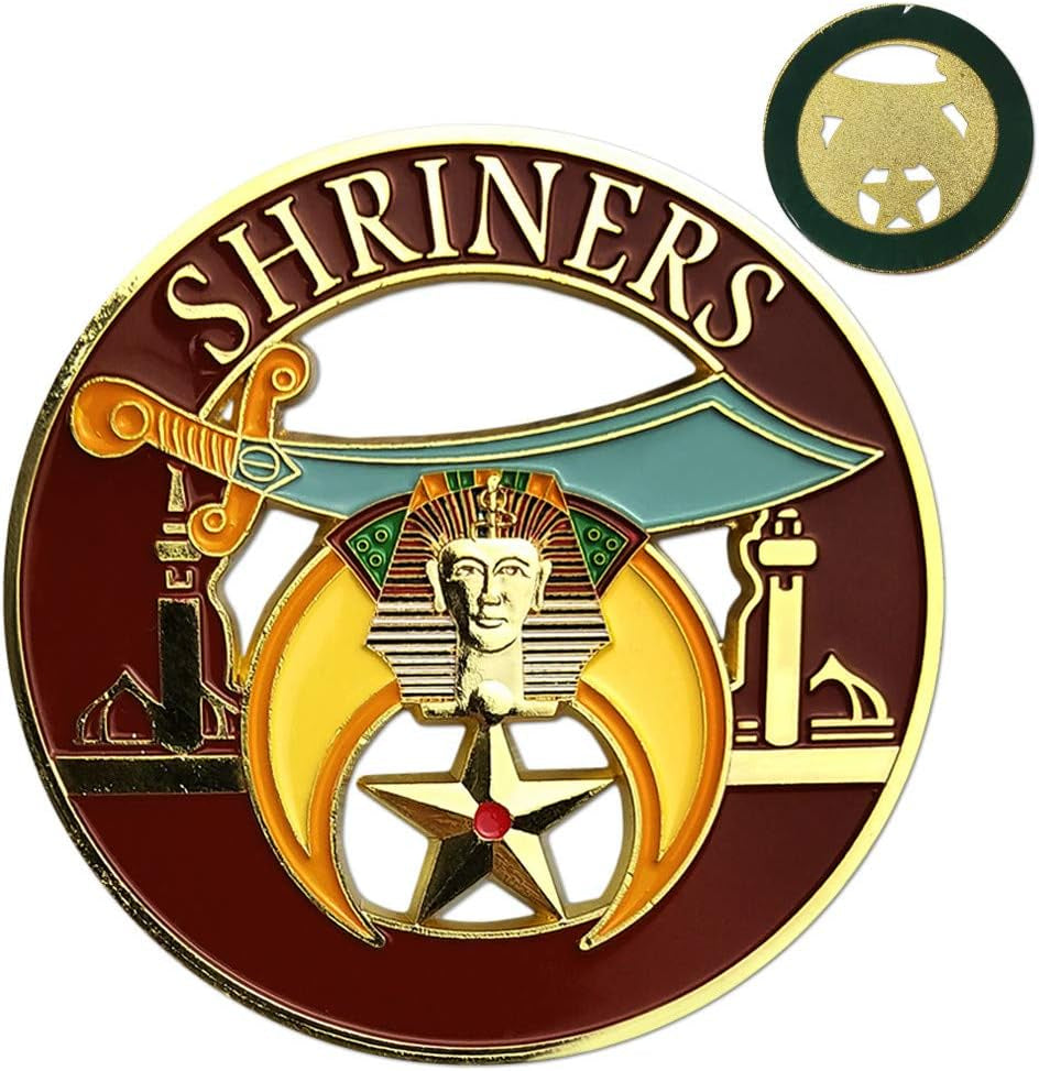 Shriner Masonic Car Emblem Mason Auto Decal