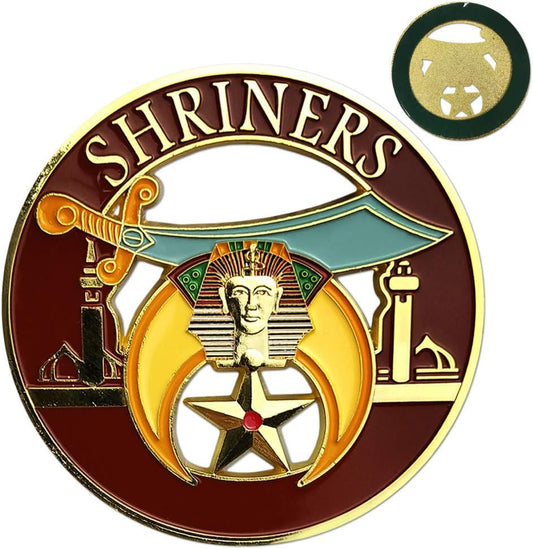 Shriner Masonic Car Emblem Mason Auto Decal