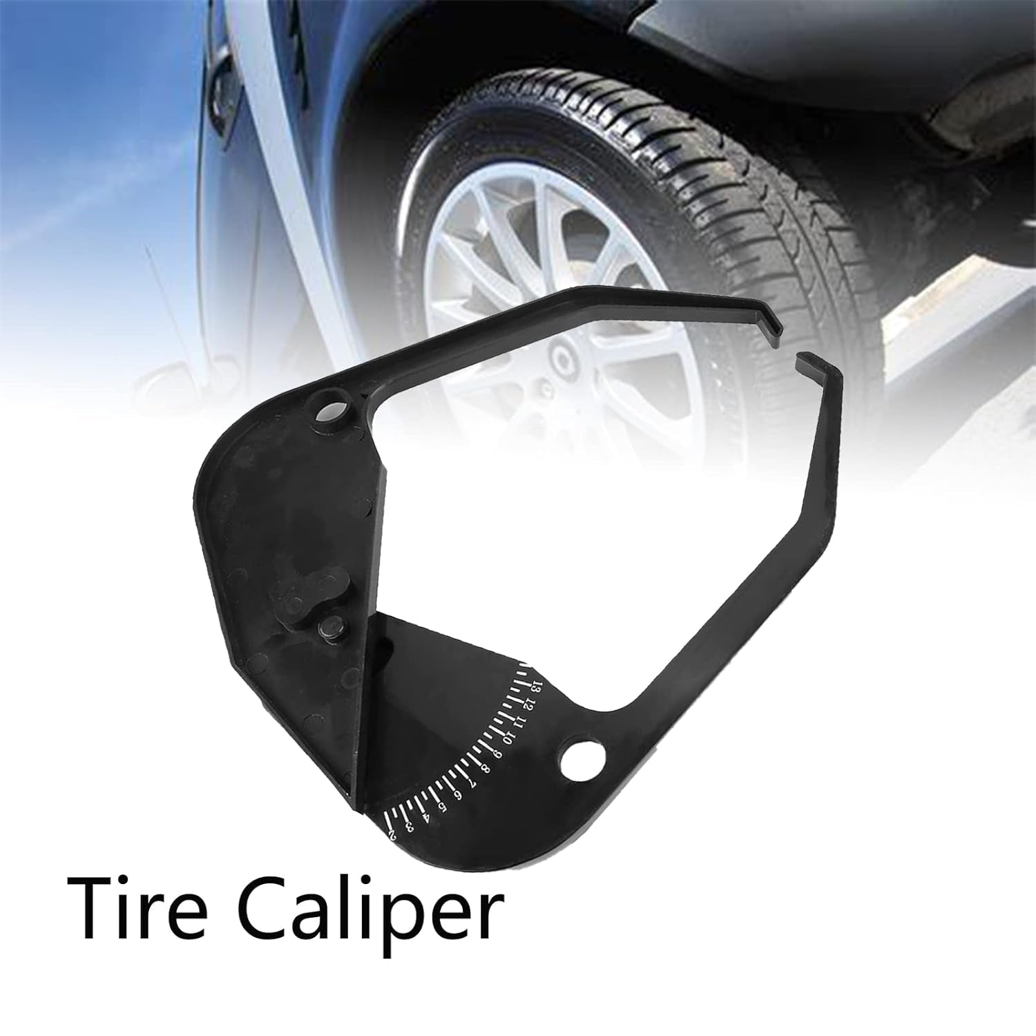 Car Tire Caliper, Wheel Caliper Tool, Wheel Width Caliper, Portable Wheel Rim Width Measuring Tool Tire Balancer Car Wheel Caliper Car Measuring Tool