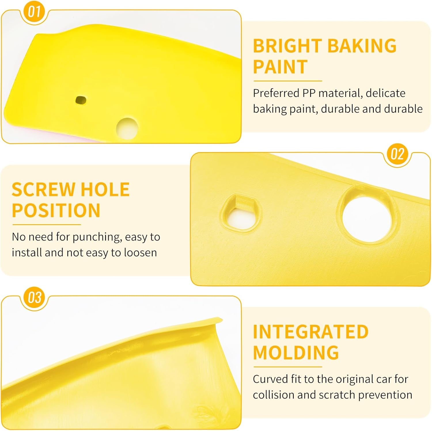 Dodge Charger Front Splitter Protector, Front Bumper Lip Split Protector Dedicated to the 2015-2023 Dodge Charger SRT 392/Scat Pack/Rt Scat Pack 2019-2023 GT/RT (Yellow)