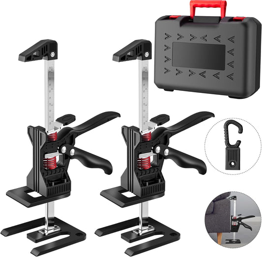 Labor Saving Arm Jack- Multifunctional Furniture Lifter Jacks,Easy Use Cabinets and Door Install Helper,All-Stainless Steel Lifting Jack