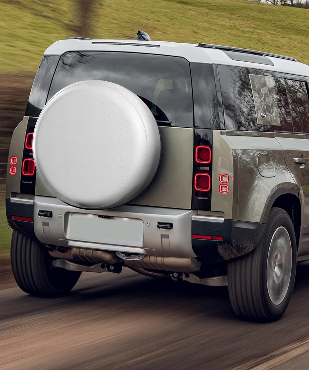 Spare Tire Cover,Camper Spare Tire Cover,Car Accessories Weatherproof Tire Cover,Tire Protectors for Jeep,Trailer,Rv,Suv,Truck (Silver, 13Inch Fits for Tire Diameters 22" - 23")