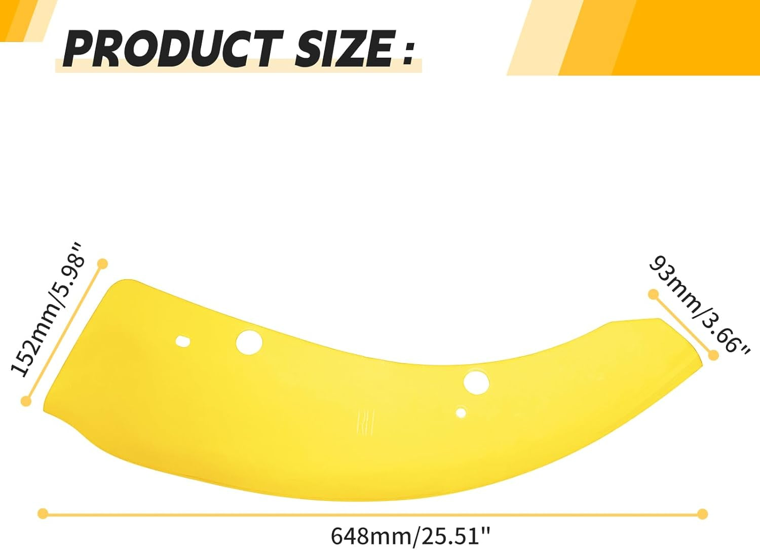 Dodge Charger Front Splitter Protector, Front Bumper Lip Split Protector Dedicated to the 2015-2023 Dodge Charger SRT 392/Scat Pack/Rt Scat Pack 2019-2023 GT/RT (Yellow)