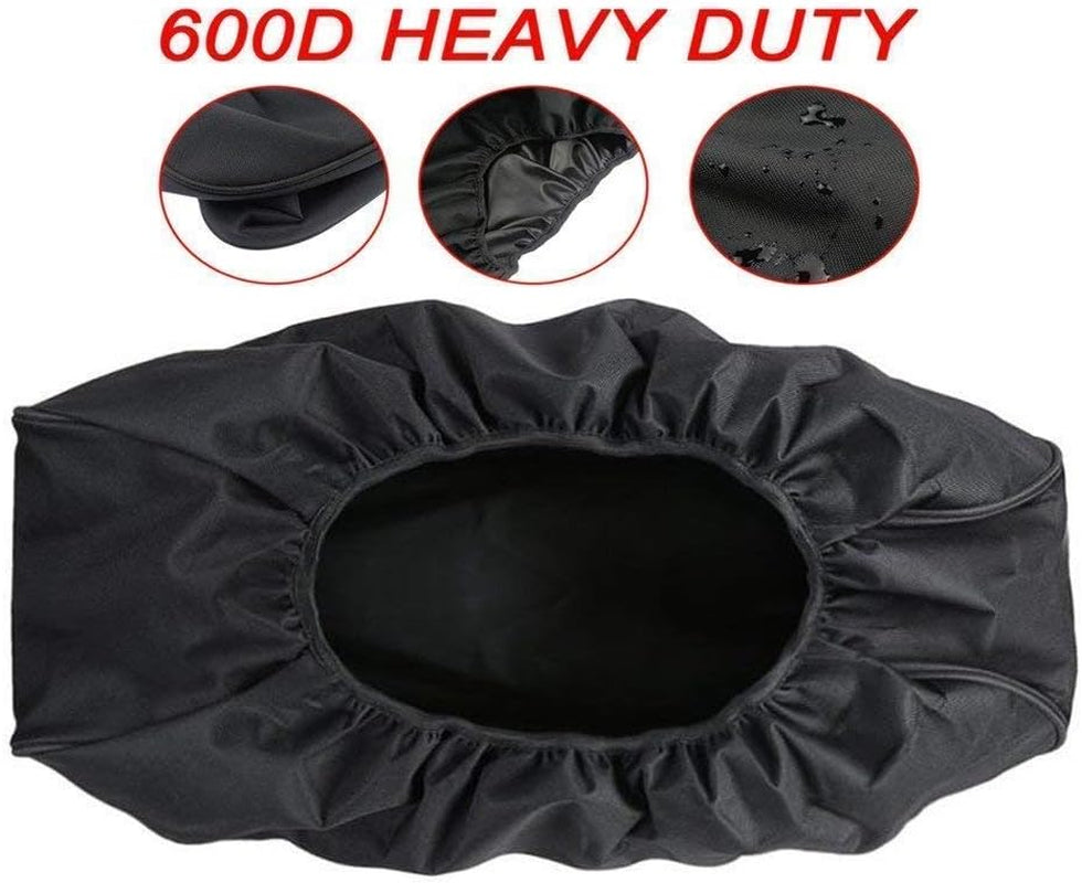 Winch Cover, Heavy Duty Waterproof Dust-Proof Winch Protection Cover for Electric Winches 8500-17500 Lbs - Black