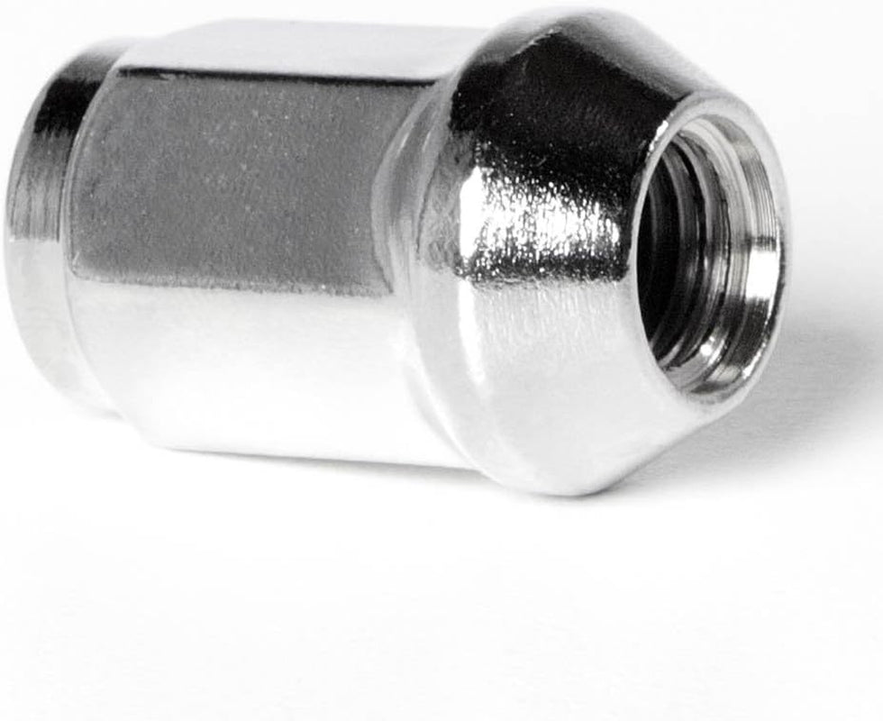 12X1.5 Chrome Closed End Bulge Acorn Lug Nuts Cone Seat Forged Steel (20 Pieces)