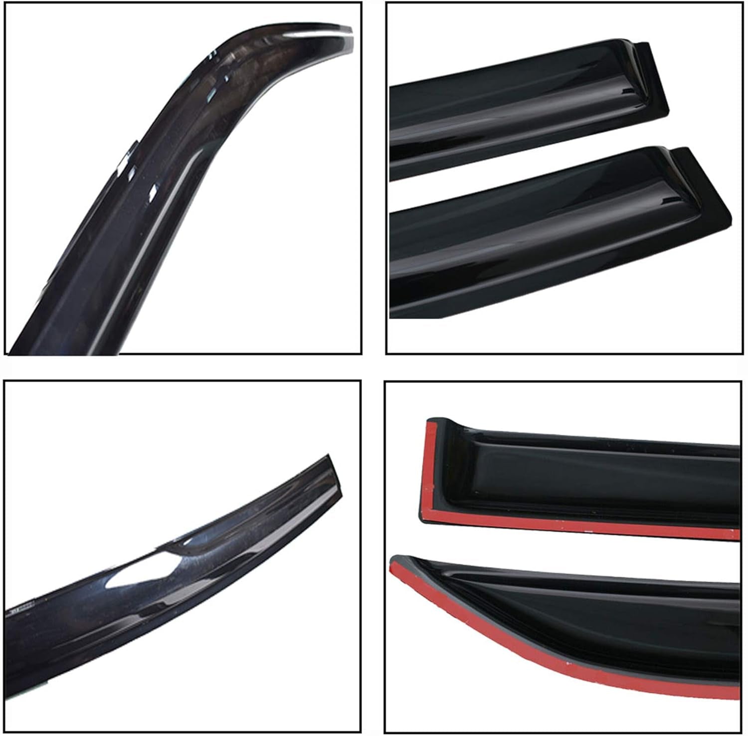 Window Visors Rain Guards Vent Shade Replacement for Enforcer 2011-2020