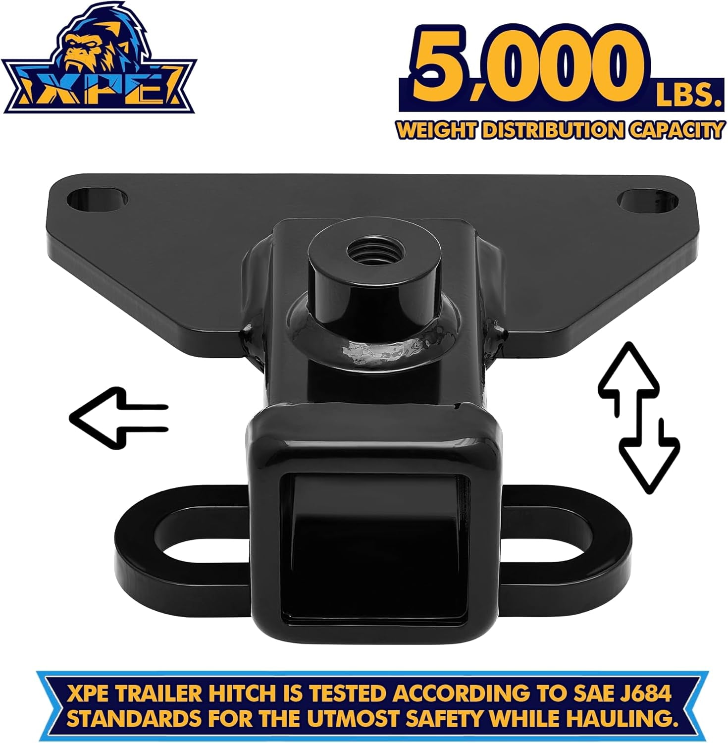 Class 3 Trailer Hitch for Jeep Gladiator Jt(2020-2023),2-Inch Hitch Receiver with Bolts,Tow Hitch with Anti-Rust Gloss Powder Coat, Black Trailer Hitch Kit for Pickup Truck Brand:  T02