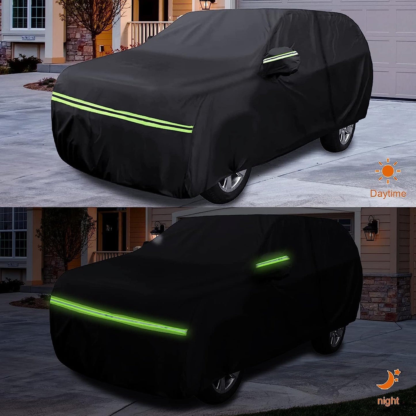 Waterproof Car Cover Replace for 2013-2025 Buick Encore, 6 Layers All Weather Car Covers with Zipper Door & Windproof Bands for Snow Rain Dust Protection