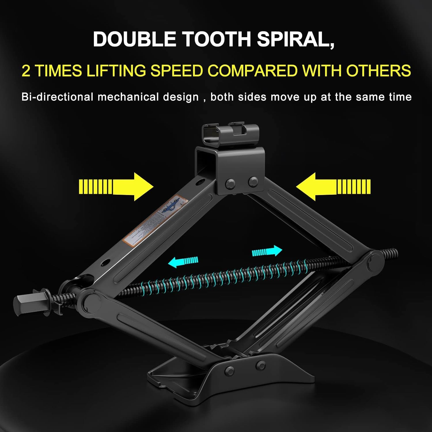 Scissor Jack for Car - 2 Ton (4409 Lbs) Car Jack Kit,Quick Lifting Tire Changing Kit, Tire Jack Kit for Auto/Suv/Mpv (2 Ton)