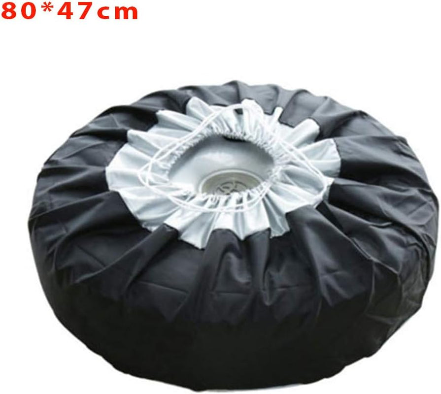 Truck Trailer Universal Spare Tire Cover, 1/2/4Pcs Storage Bags Tyre Spare Cover Lightweight Tire Case Durable Wheel Protection Cover(Size:80 * 47Cm, 1Pc)