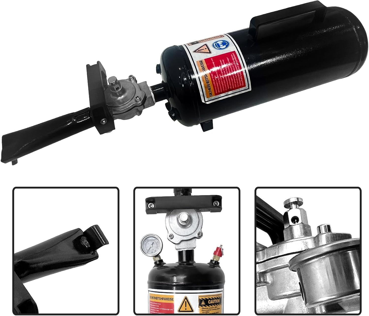 Tire Bead Seater, 3Gal / 11.4L Air Bead Blaster Tire Inflator, Handheld Tire Air Blaster, Wheel Trigger Seating Tool Inflator for Tractor Truck ATV Car, 87-116 PSI Operating Pressure