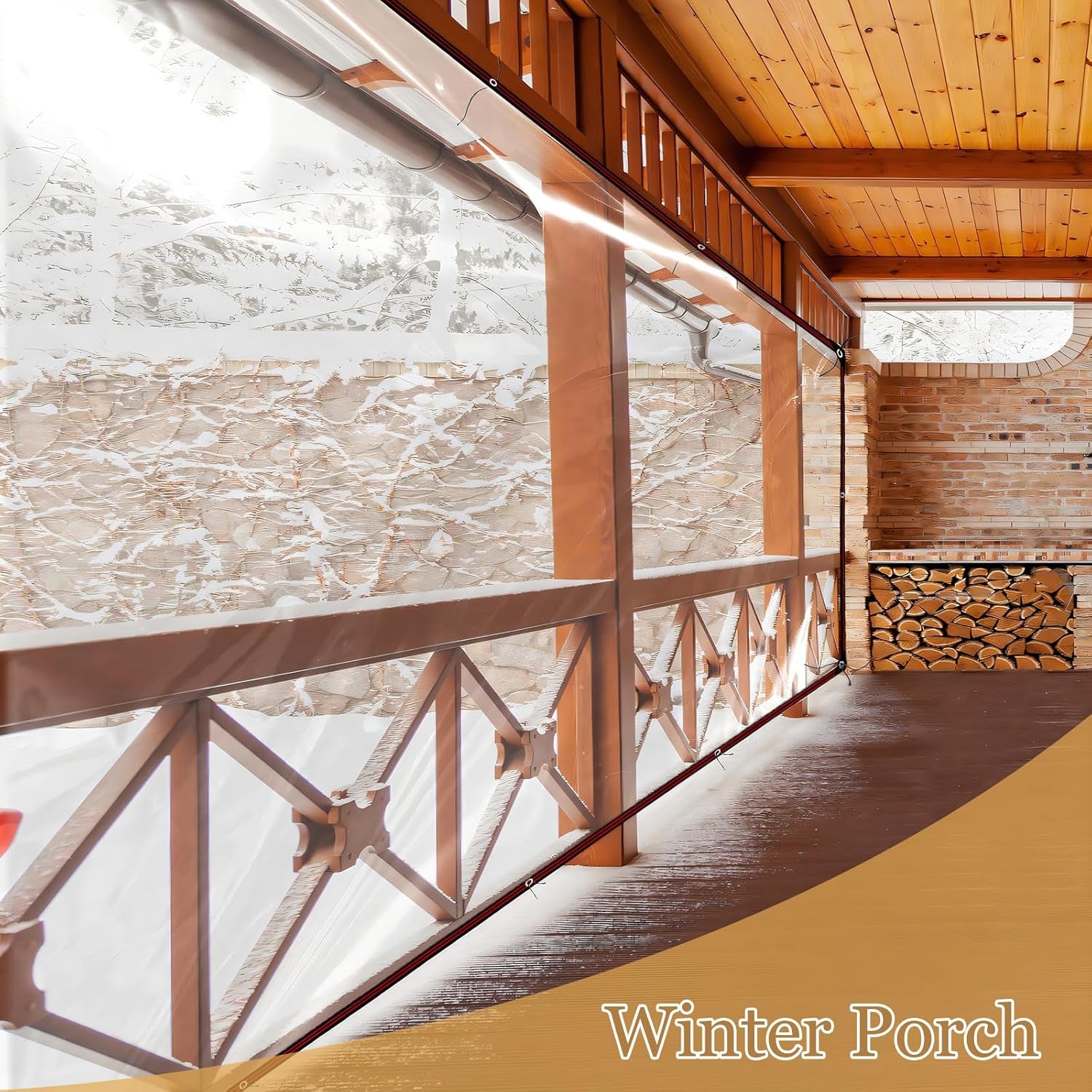 Clear Tarp Waterproof 4X6 FT - Plastic Small Tarps Heavy Duty Cover for Patio Enclosures Winter Protection for Plants Gardens Chicken Coops and Patios