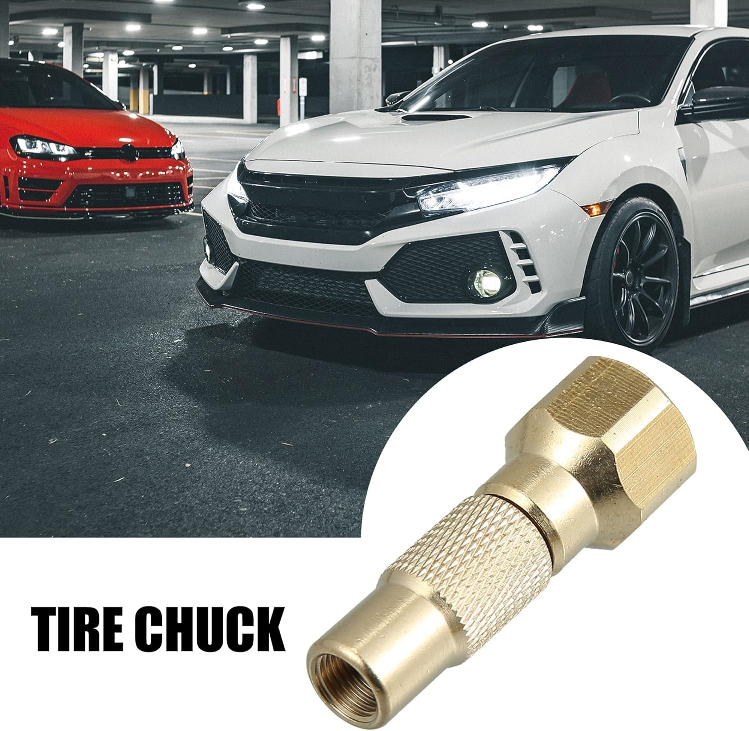 Car Tire Chuck Screw on Adapter Air Chuck Tire Inflator Compressor Pump Connect Accessories