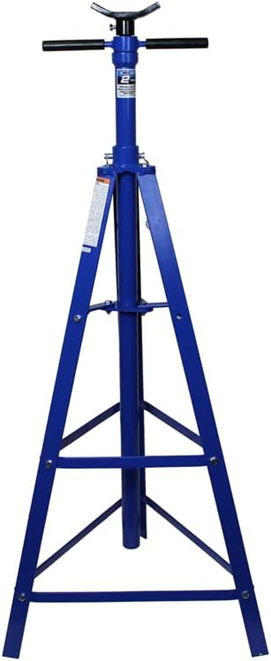 XD61002 2 Ton Automotive under Hoist Tripod Stand for Garages, Repair Shops, and DIY, 4,000Lb. Capacity, Support Range 49"-79.75", Heavy Duty Steel, 24" Base, 3.25" Saddle, Blue