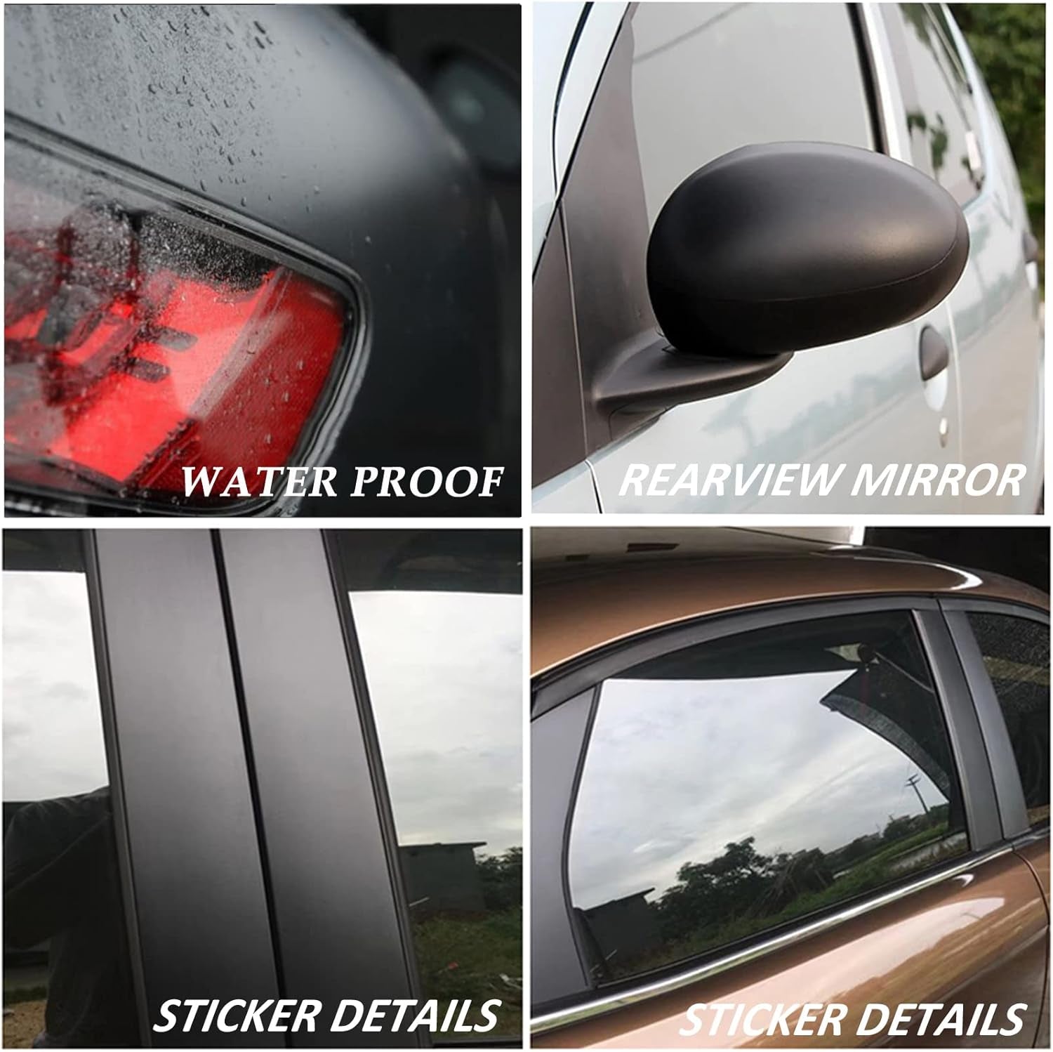 Matte Black Vinyl Wrap, Car Wrap Self Adhesive Film, Vinyl Wrap for Cars with Air Release Technology, Perfect for Cars DIY Exterior Interior Protection (1Ft X 10Ft)