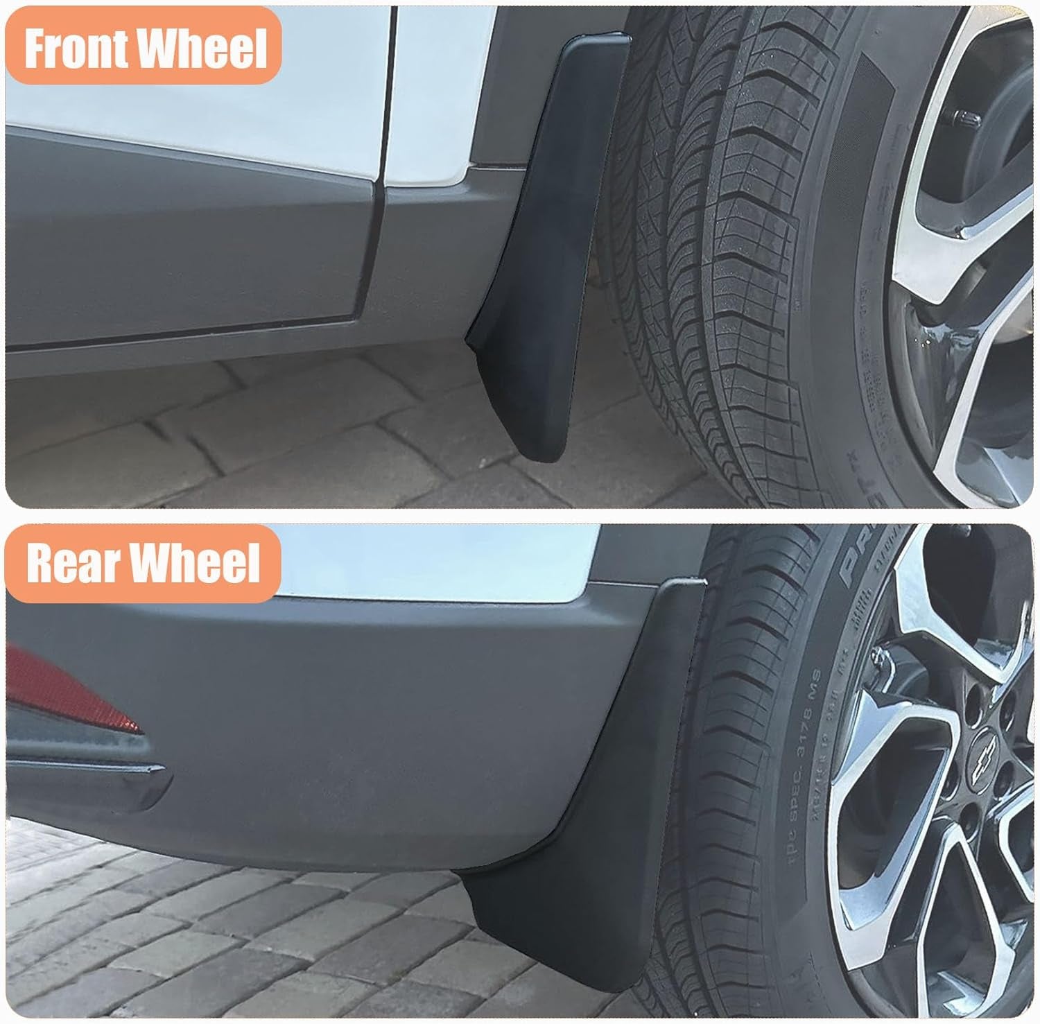 Mud Flaps Compatible with Chevrolet Trax 2024 2025 - Splash Guards Fender Guards for Chevy Trax Exterior Accessories 2024 2025 No Drill Splash Guards (4PCS)