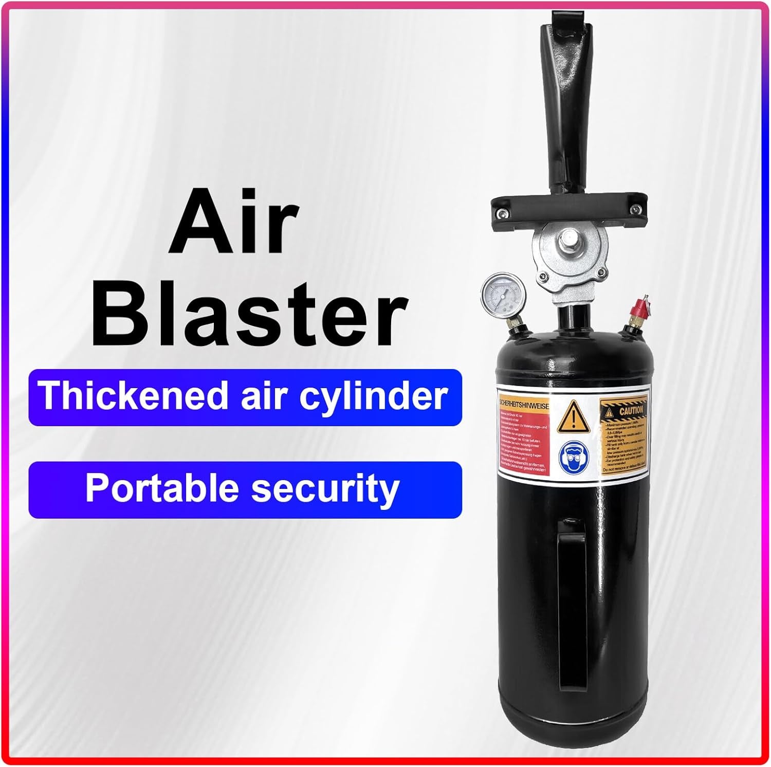 Tire Bead Seater, 3Gal / 11.4L Air Bead Blaster Tire Inflator, Handheld Tire Air Blaster, Wheel Trigger Seating Tool Inflator for Tractor Truck ATV Car, 87-116 PSI Operating Pressure