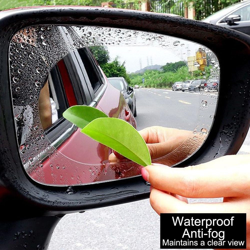 Car Rearview Mirror Film, 5.9"X3.9"Hd Nano Waterproof Rainproof Transparent Protective Sticker, Universal Car Windows, Rearview Mirrors, Protective Film for Car Rear View Mirrors Side Windows (6PCS)