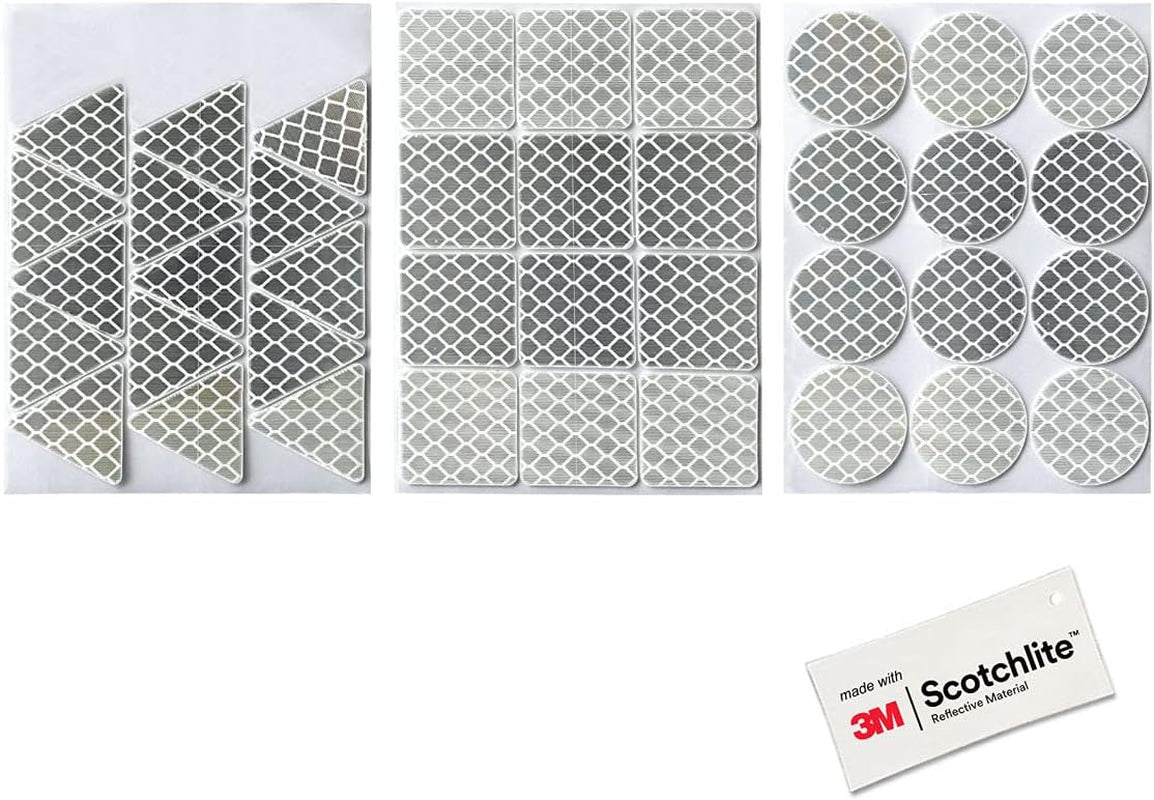 Reflective Stickers for Outdoor Use - Waterproof Stickers for Cars, Motorcycles, Helmets - Made with 3M Diamond Grade Reflective Material
