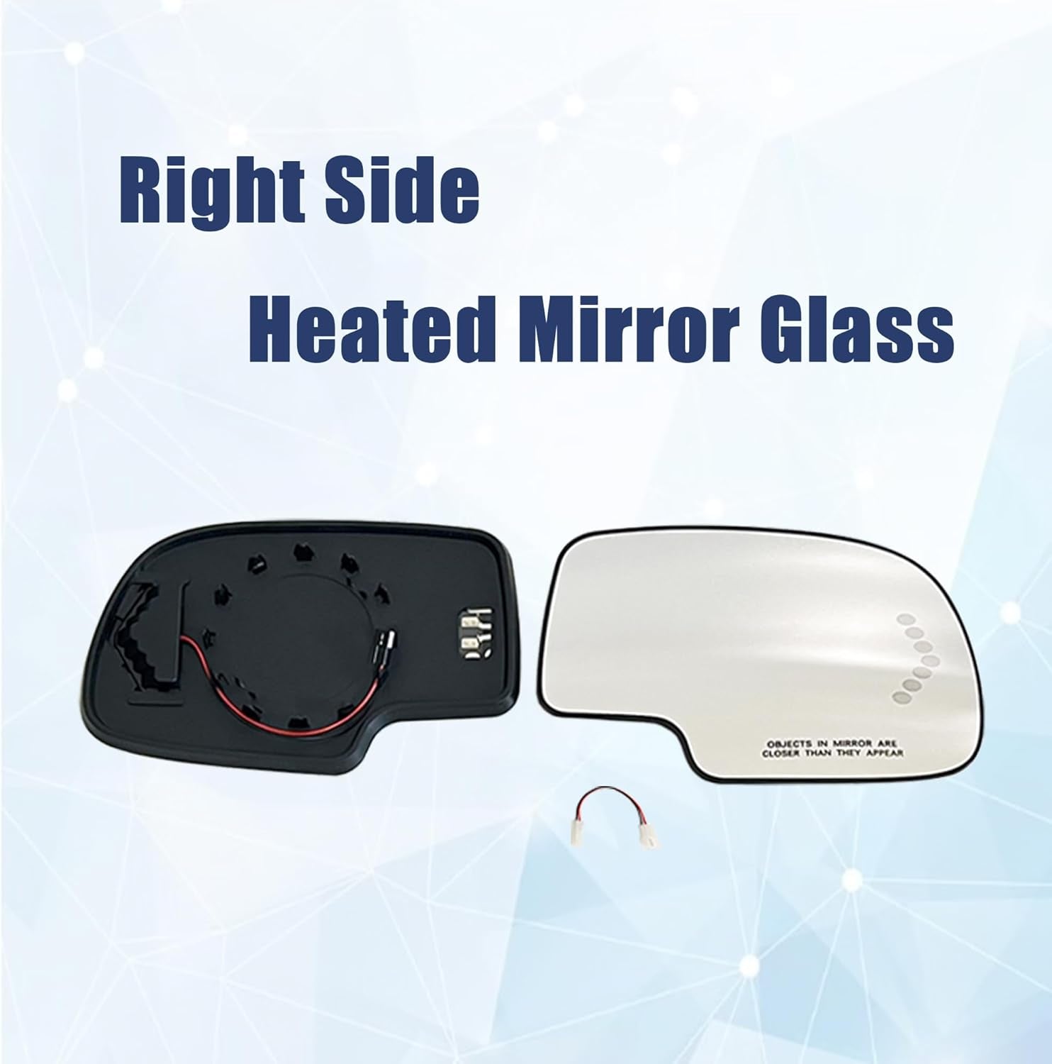 Left Driver Side Mirror Replacement for 03-07 Chevy Silverado,Cadillac,Gmc Sierra,Yukon 2003 2004 2005 2006 2007 with Heated,Rear Holder &Led Turn Signal,Truck Mirrors