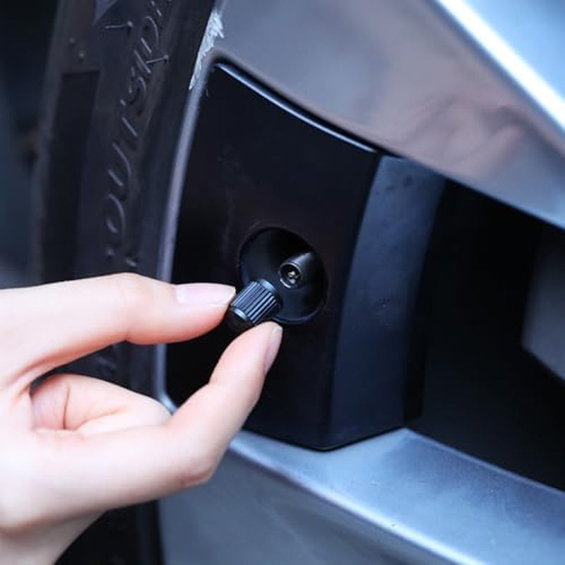 20 Pack Tyre Valve Dust Caps for Car, Motorbike, Trucks, Bike, Bicycle (Black)