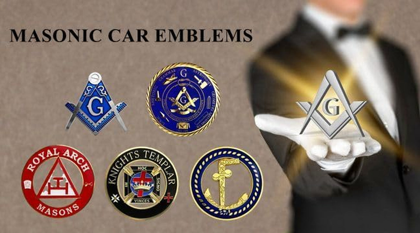 Master Mason Masonic Car Emblem Freemason Blue Lodge Auto Decal