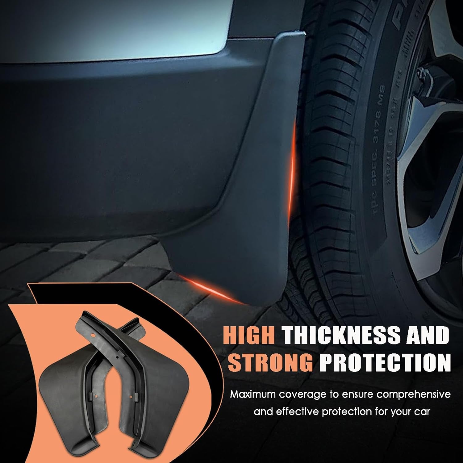 Mud Flaps Compatible with Chevrolet Trax 2024 2025 - Splash Guards Fender Guards for Chevy Trax Exterior Accessories 2024 2025 No Drill Splash Guards (4PCS)