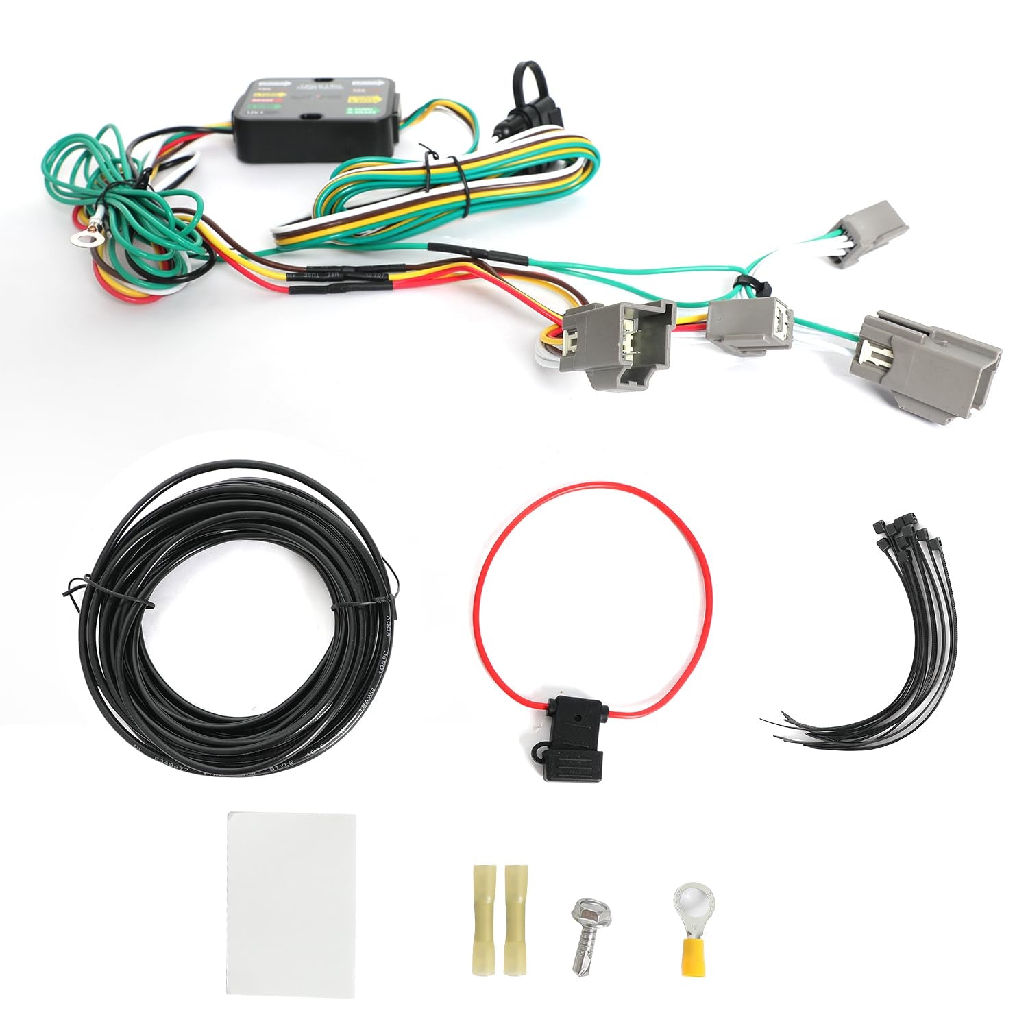Trailer Wiring Harness Compatible with Ford Explorer(2020-2025), Ford Taurus(2010-2019) and Lincoln MKS(2013-2016), 56093 Custom 4 Pin Trailer Hitch Wiring Towing Harness Kit