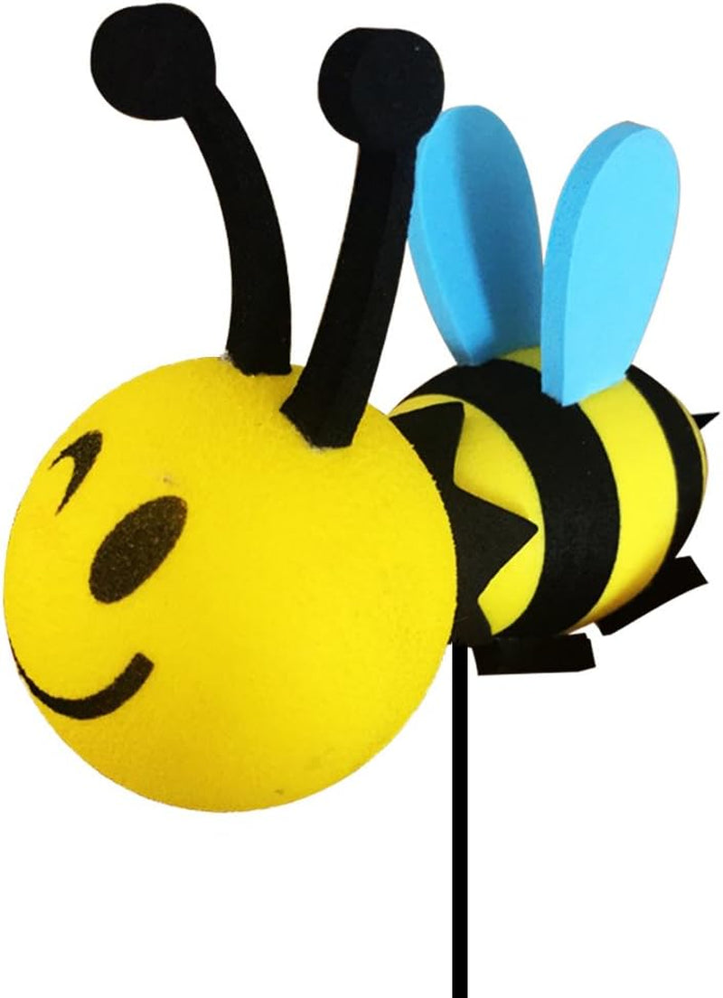 Happy Bee Car Antenna Topper - Auto Antenna Ball Exterior Decor Car Decorations Easy to Find Car in the Parking Lot (Bee)