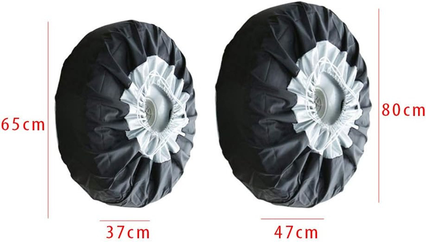 Truck Trailer Universal Spare Tire Cover, 1/2/4Pcs Storage Bags Tyre Spare Cover Lightweight Tire Case Durable Wheel Protection Cover(Size:80 * 47Cm, 1Pc)