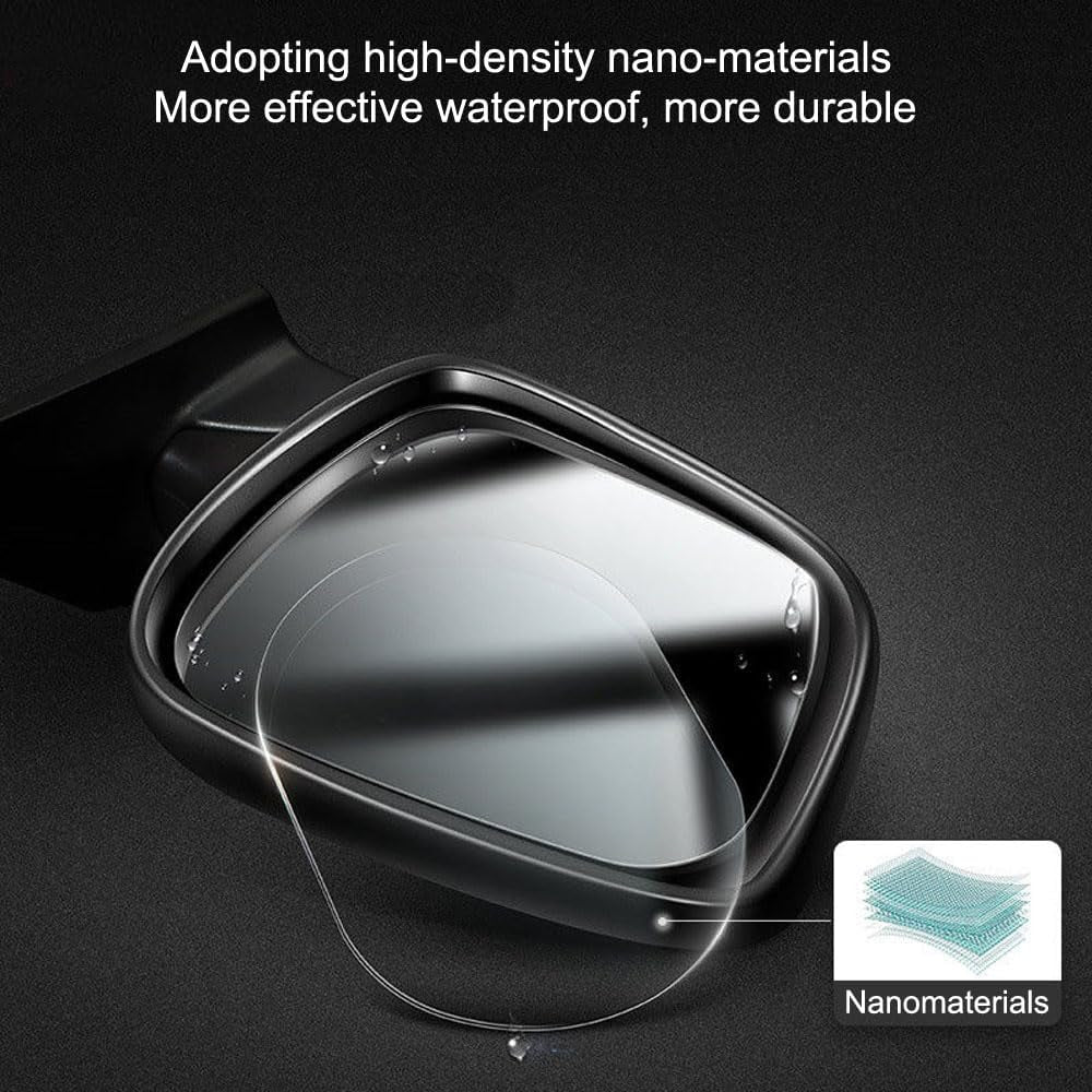 Car Rearview Mirror Film, 5.9"X3.9"Hd Nano Waterproof Rainproof Transparent Protective Sticker, Universal Car Windows, Rearview Mirrors, Protective Film for Car Rear View Mirrors Side Windows (6PCS)